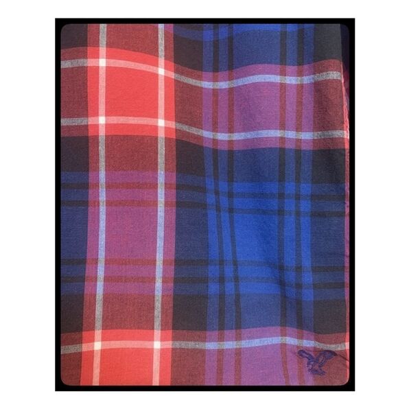 AMERICAN Eagle Outfitters Retro Plaid Button Up - Picture 3 of 4